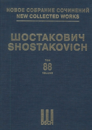 Neue Gesamtausgabe Bd. 088 op. 62 Volume 88 Solist (Bass) und Orchester, Solist (Bass) und Kammerorchester Partitur