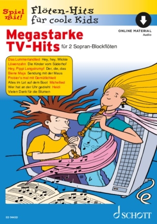 Megastarke TV-Hits Band 1 1-2 Sopran-Blockflten