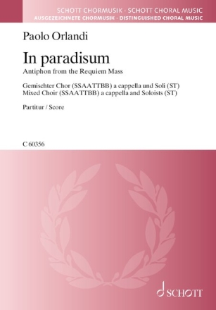 In paradisum gemischter Chor (SSAATTBB) und Soli (ST) a cappella Chorpartitur