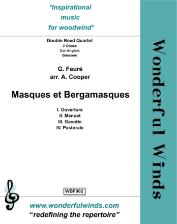 Masques et bergamasques for 2 oboes, cor anglais and basson