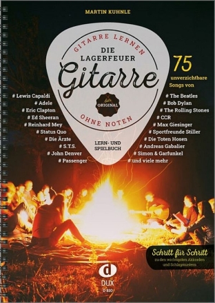 Die Lagerfeuer-Gitarre (+Online Videos) fr Gitarre (ohne Noten)