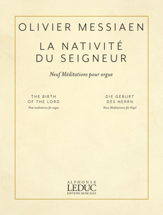 La Nativit Du Seigneur  pour orgue