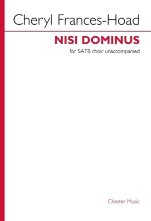 Nisi Dominus SATB Choral Score