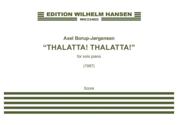 Thalatta! Thalatta! Piano Book