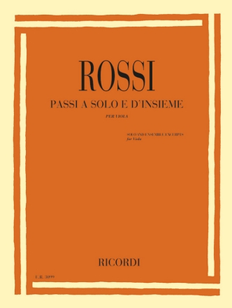 Passi a solo e d'insieme per viola Viola Book