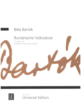 Rumnische Volkstnze  fr Gitarre