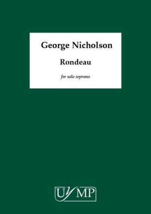 Rondeau Soprano Vocal Vocal Score