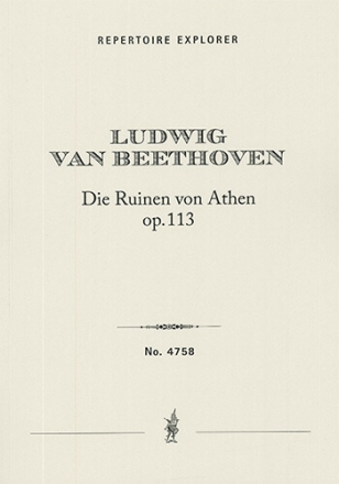 Die Ruinen von Athen (The Ruins of Athens) op.91 fr gem Chor, Duett und Orchester Studienpartitur