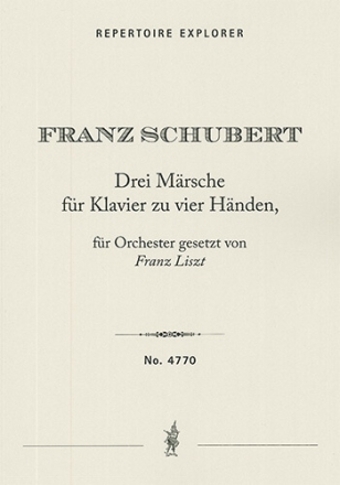 3 Mrsche op. 40, D819/3+5, D886/1 fr Orchester Studienpartitur