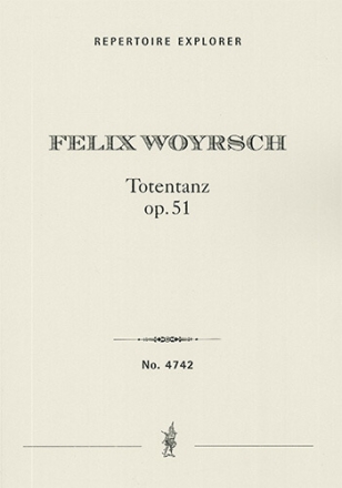 The Dance of Death, a mystery for soloists, choir, orchestra and organ (ad. lib.) op. 51, including  Choir/Voice & Orchestra