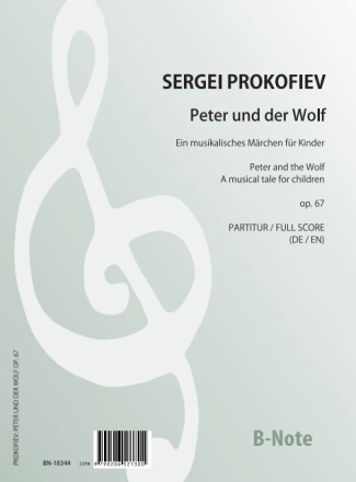 Peter und der Wolf op.67   fr Sprecher und groes Orchester Partitur