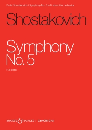 Sinfonie Nr. 5 op. 47 fr Orchester Studienpartitur