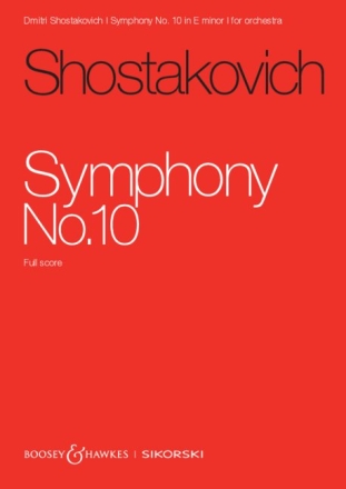 Sinfonie Nr. 10 op. 93 Orchester Studienpartitur