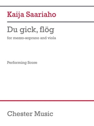 Du gick, flg Mezzo Soprano and Viola Vocal Score