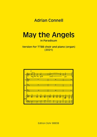 May the Angels  for male chorus (TTBB) and piano (organ) Partitur, Chorpartitur