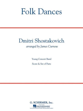 Folk Dances for young concert band score and parts