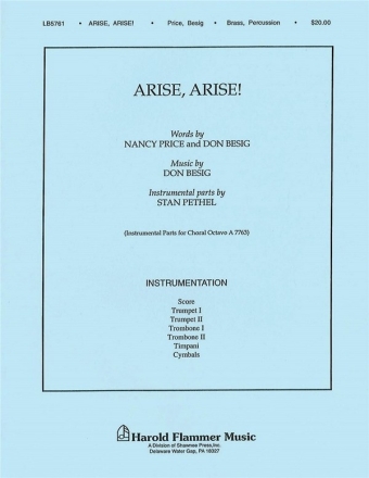 Arise! Arise! Brass and Percussion Stimmensatz