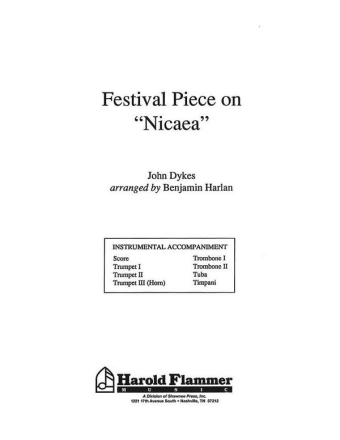 Festival Piece on Nicaea Brass Accompaniment Stimmensatz