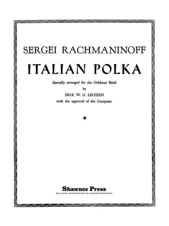 Italian Polka Wind Orchestra Partitur + Stimmen