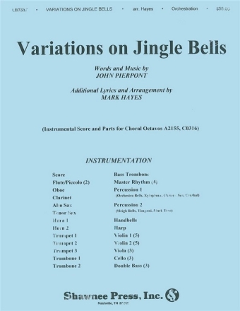 Variations on Jingle Bells Orchestra Partitur + Stimmen