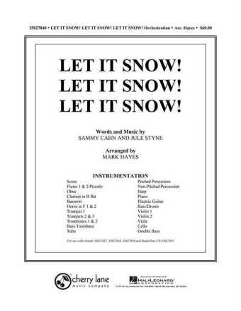 Let It Snow! Let It Snow! Let It Snow! Orchestra Stimmensatz