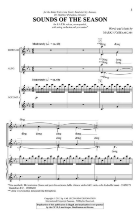 Sounds of the Season SATB Chorpartitur