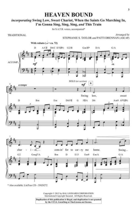 Heaven Bound SATB Chorpartitur