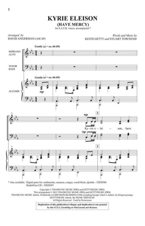 Kyrie Eleison SATB Chorpartitur