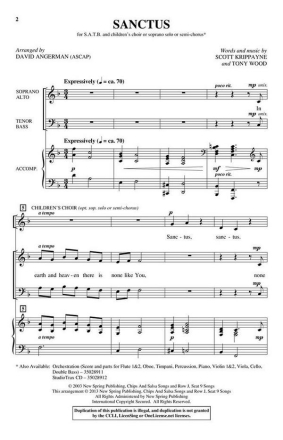 Sanctus SATB Chorpartitur