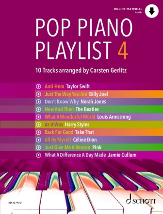 Pop Piano Playlist Band 4 (+Online-Audio) fr Klavier