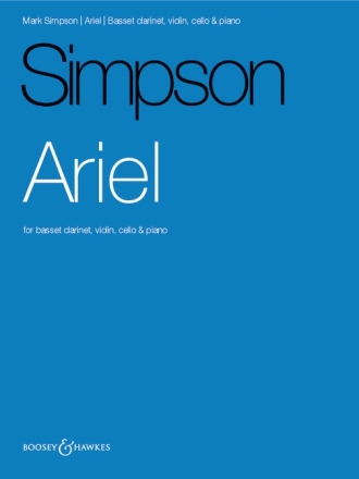 Ariel for bass clarinet, violin, cello and piano score