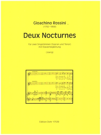 2 Nocturnes fr 2 Singstimmen (Sopran und Tenor) mit Klavier (dt/fr/it)