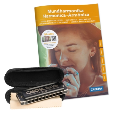 Master Edition Blues Harmonica Set  (incl. 4 languages Method (DE/EN/FR/ES), case, cleaning cloth)