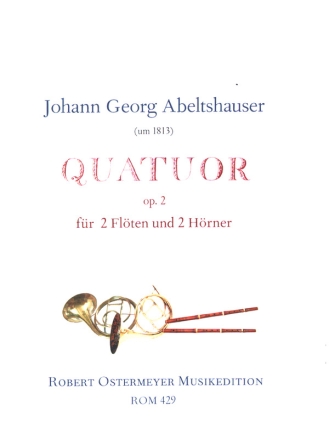 Quatuor op.2 fr 2 Flten und 2 Hrner Partitur und Stimmen