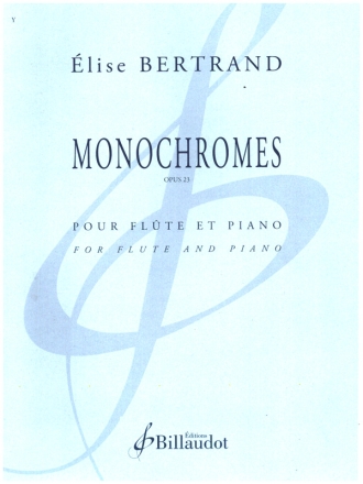 Monochromes op.23 pour flute et piano