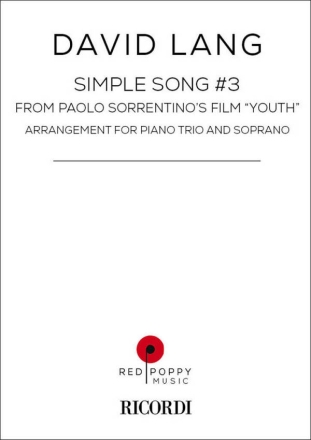 Simple Song #3 Piano Trio and Soprano Voice Set