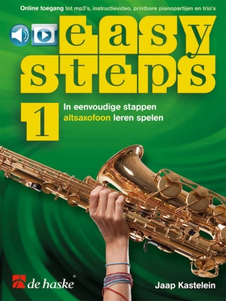 Easy Steps 1 (+Online-Audio) for alto saxophone niederlndische Ausgabe