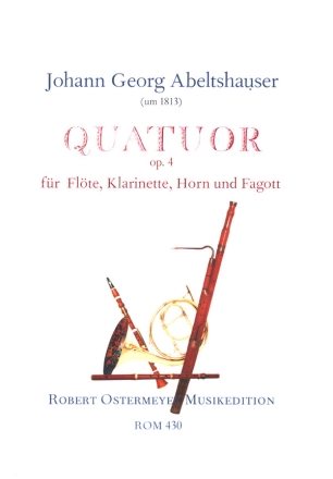 Quatuor op.4 fr Flte, Klarinette, Horn und Fagott Partitur und Stimmen