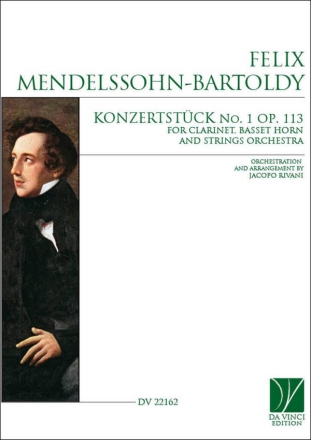 Konzertstck No. 1 Op. 113 String Orchestra, Clarinet and Basset Horn Set