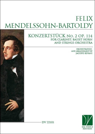 Konzertstck No. 2 Op. 114 String Orchestra, Clarinet and Basset Horn Set