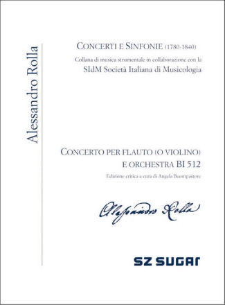 Concerto per flauto (o violino) e orchestra BI 512 Orchestra and Flute [Violin] Book & Part[s]