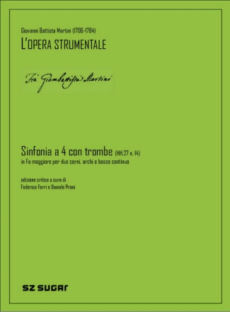 Sinfonia A Quattro Con Quattro Trombe Hh.27 N. 14 2 Horns, Strings and Basso Continuo Score