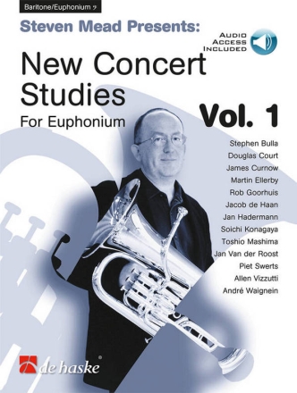 Steven Mead Presents: New Concert Studies 1 (+Online-Audio) for baritone/euphonium BC