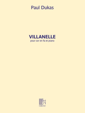 Villanelle pour cor en fa et piano