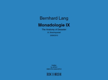 Monadologie IX-The Anatomy of Desaster String Quartet Set