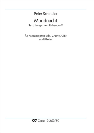 Mondnacht (Solo Ms), Coro SATB, Pfte Partitur