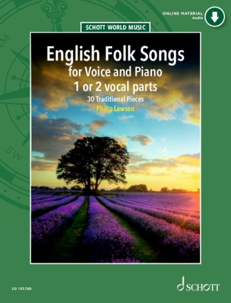 English Folk Songs 1-2 Singstimmen und Klavier