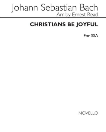 Christians Be Joyful for women's choir (SSA) and piano choral score