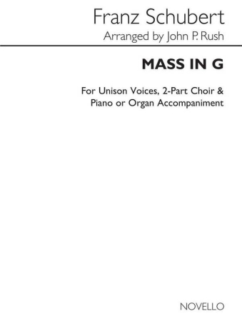 Mass In G 2-Part Choir and Piano Klavierauszug