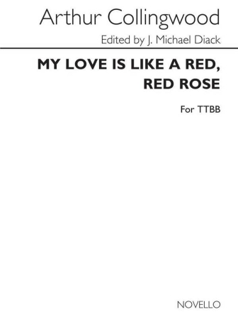 My Love Is Like A Red, Red Rose TTBB Klavierauszug